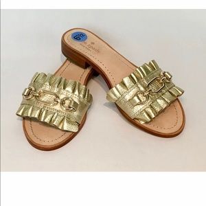 KATE Spade Brie Beau leather Raffle sandals